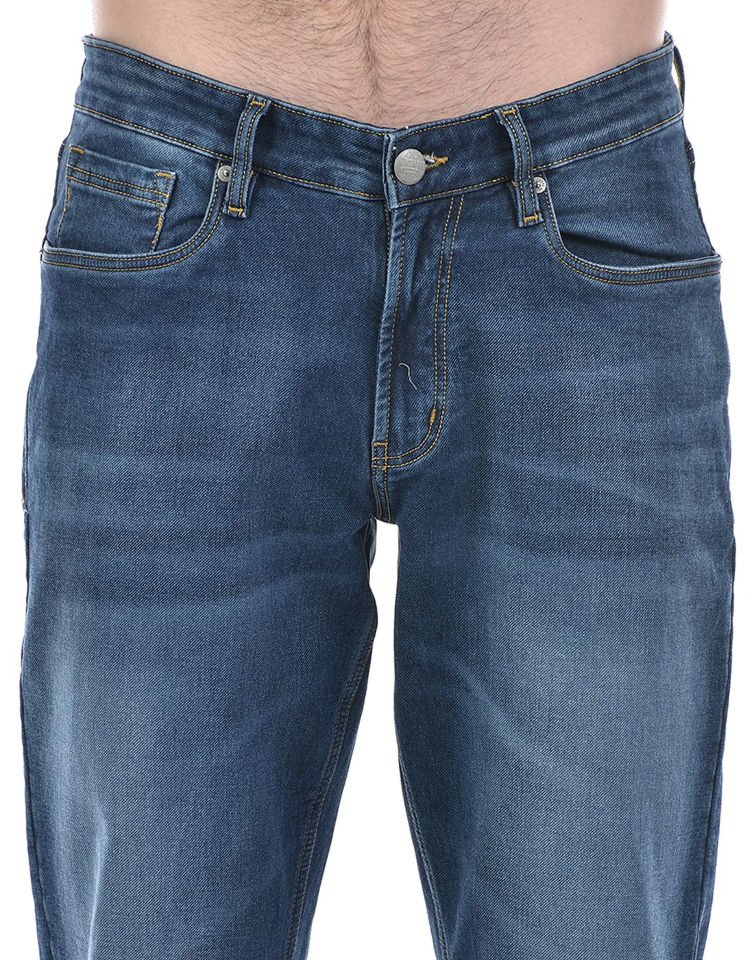 Numero Uno Men Solid Blue Jeans